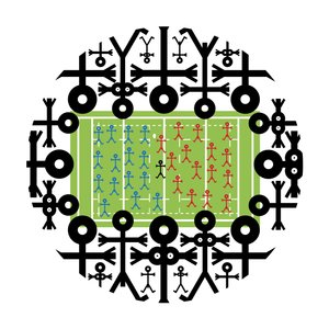 Crowd Icon Rugby, 2006 by Thisisnotme Thisisnotme
